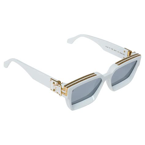 lv millionaire sunglasses white